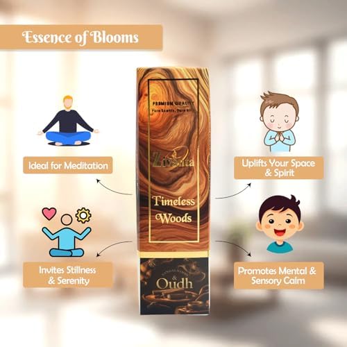 Zivanta Timeless Wood Incense Sticks Oudh Sandalwood Blend