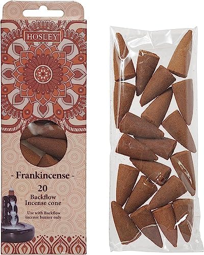 Hosley Frankincense Backflow Incense Cones Pack of 120