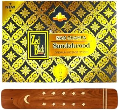 Premium Nag Champa Sandalwood Incense Sticks 15g x 12 Pack