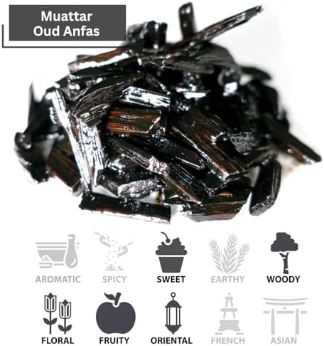 Muattar Oud Anfas 50g Bakhoor Incense Vanilla Oud Perfume
