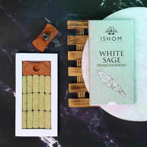 ISHOM Smudge Incense Bricks Combo Pack of 90