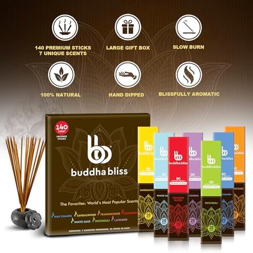 Mecka Buddha Bliss Incense Sticks Set of 7