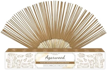 Upeace Organic Agarwood Incense Sticks 86 Sticks 50 Minutes Burn
