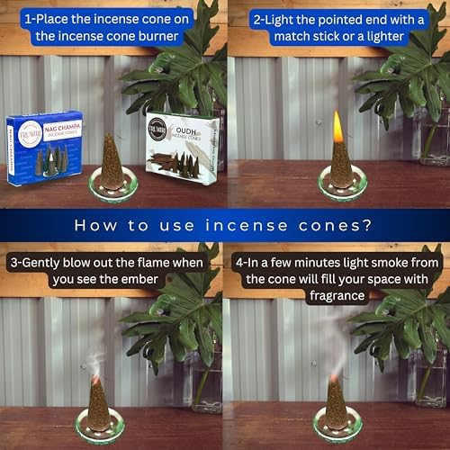 TRUMIRI Incense Cones - 20 Piece Combo Pack