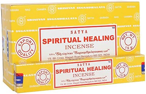 Satya Nag Champa Spiritual Healing Incense Sticks 12 Count