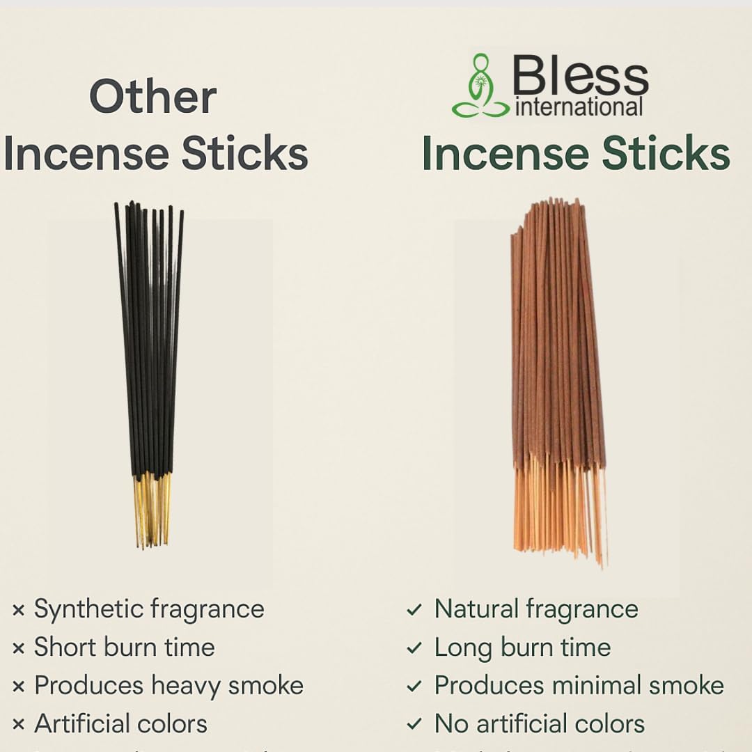 Bless Nag Champa Natural Handmade Incense Sticks 100 Sticks