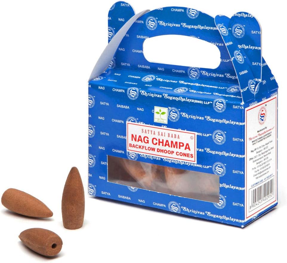 Satya B6 Nag Champa Backflow Dhoop Cones