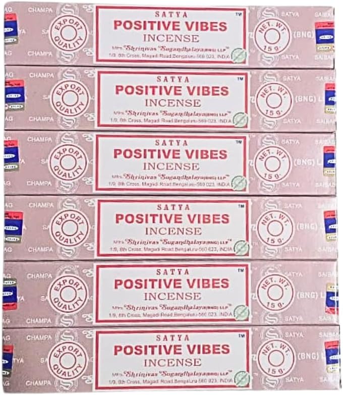 ANKCIENSE Incense Stick Holder with 6 Packs of Positive Vibes Incense