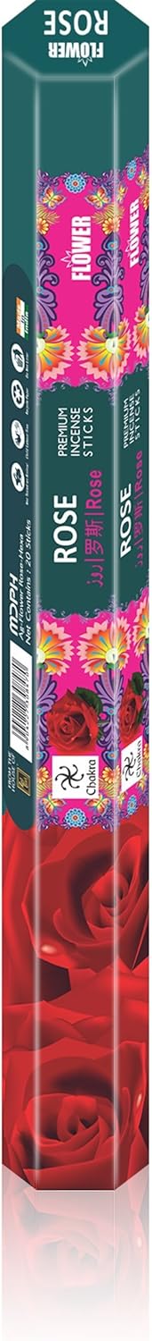 Chakra Red Rose Incense Sticks 120 Count 6 Boxes