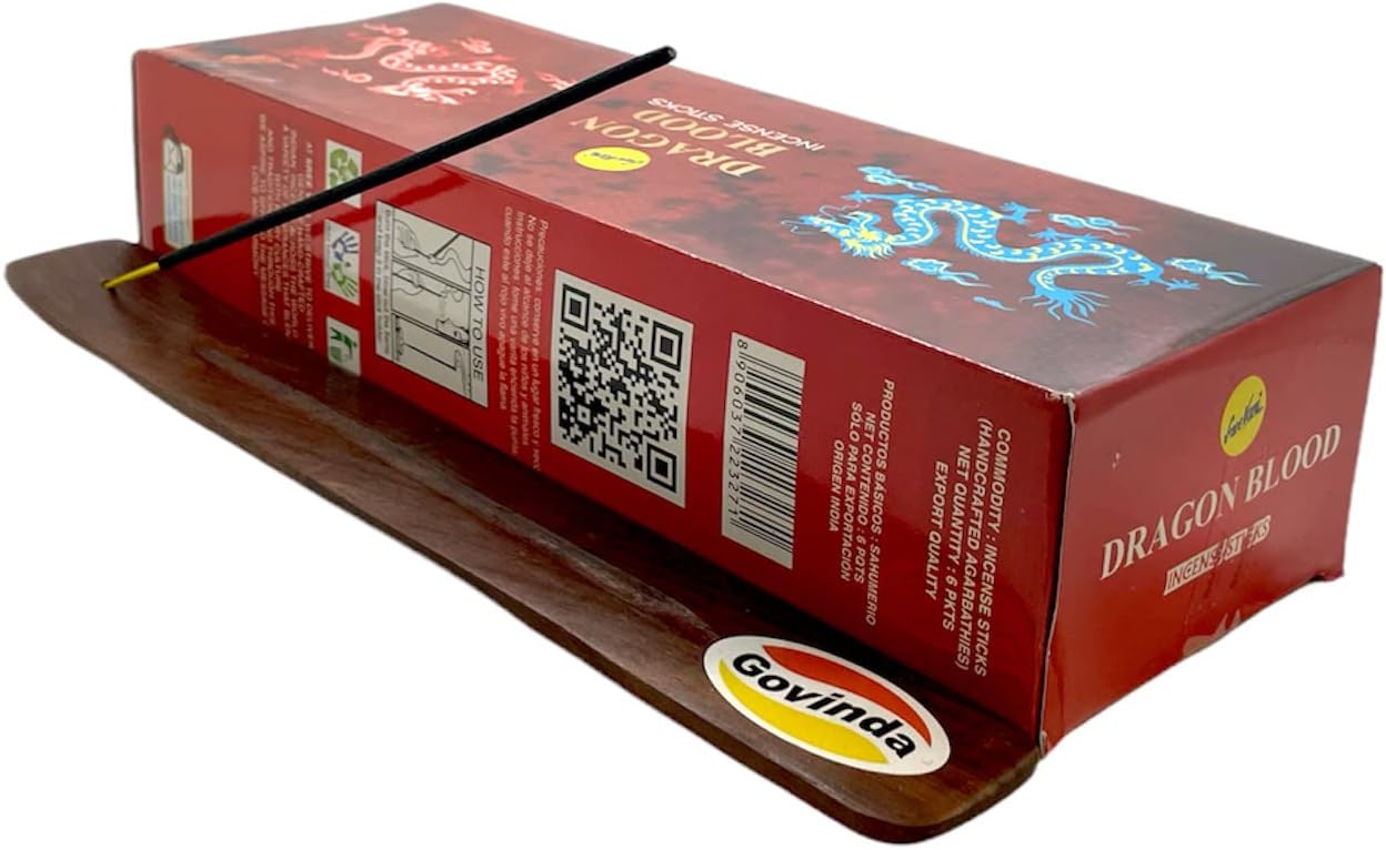 Dragon Blood Incense Sticks and Holder Bundle