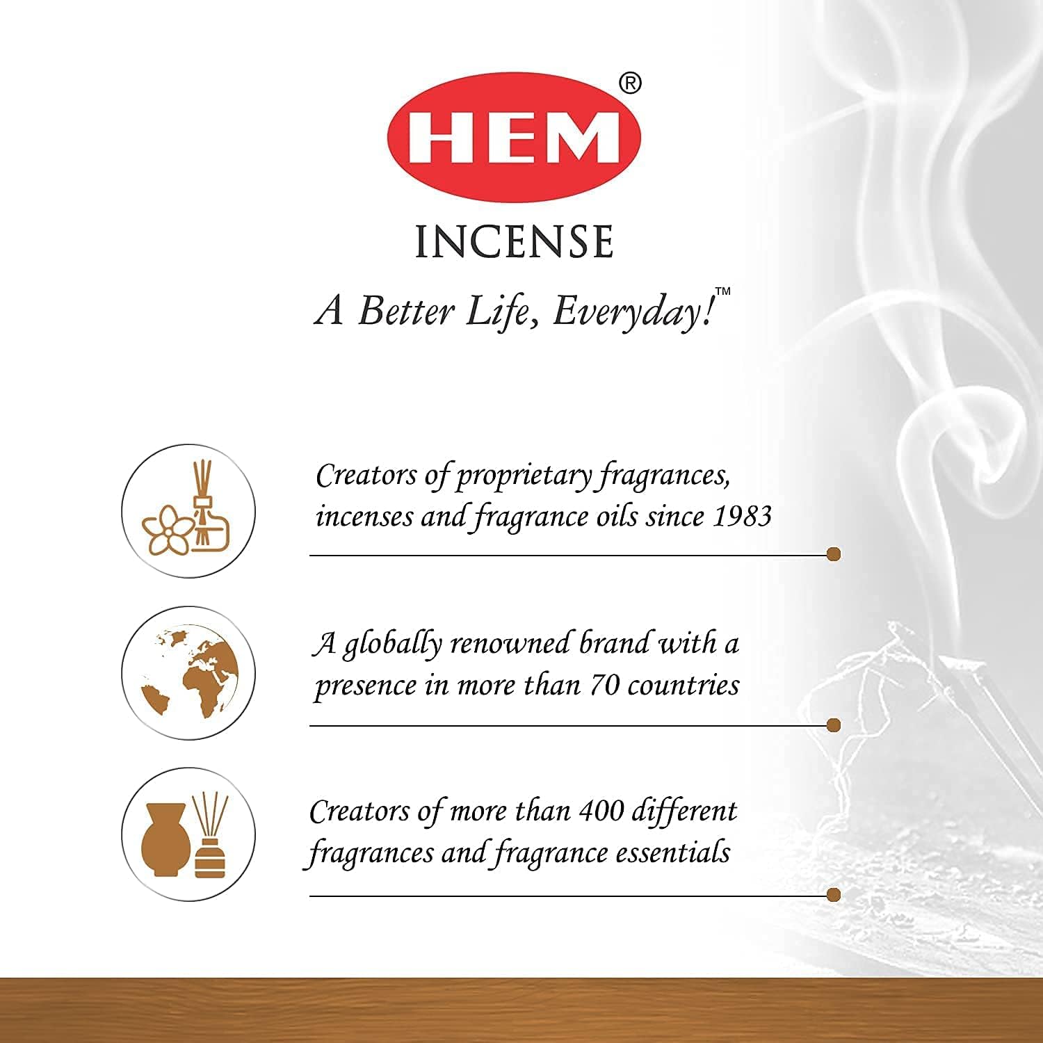 HEM Palo Santo Rose Natural Incense Sticks - 12 Packs