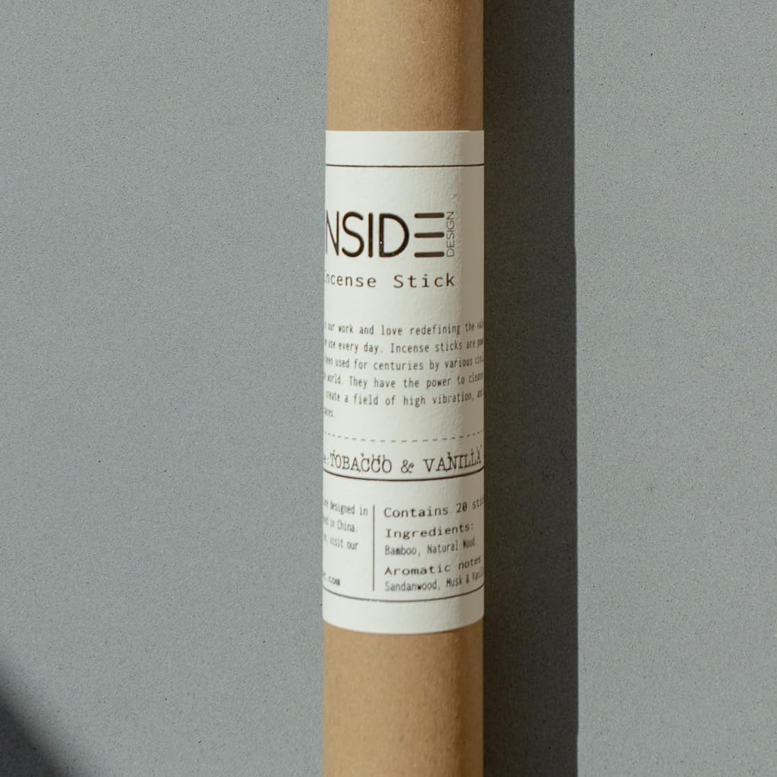 Tobacco Vanilla Incense Sticks 11 Inch Natural Wood Blend 20 Sticks