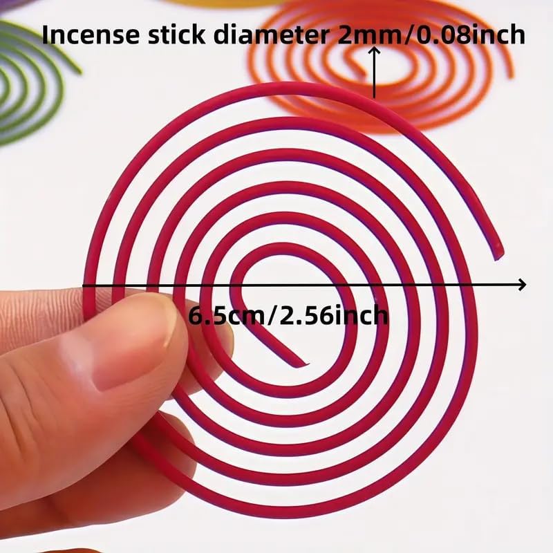50PCS Spiral Incense Cones 5 Mixed Scents for Relaxation