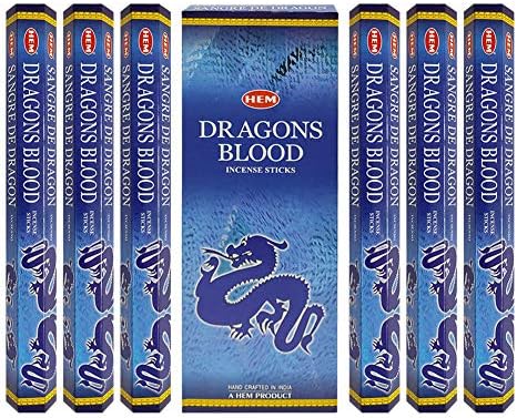 Dragons Blood Blue Incense Sticks and Holder Bundle