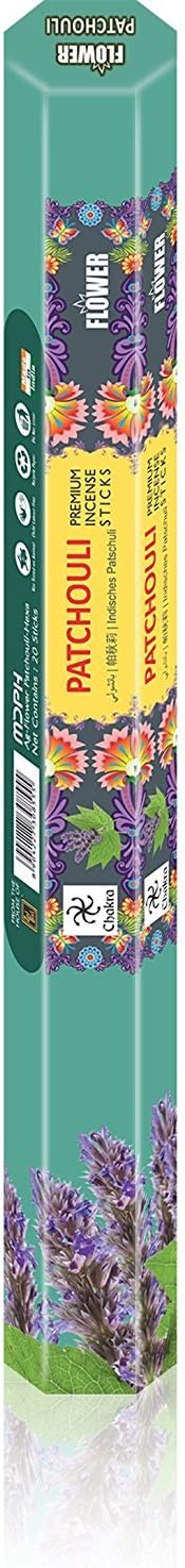 Patchouli Incense Sticks 120 Sticks in 6 Boxes for Meditation and Home Aroma