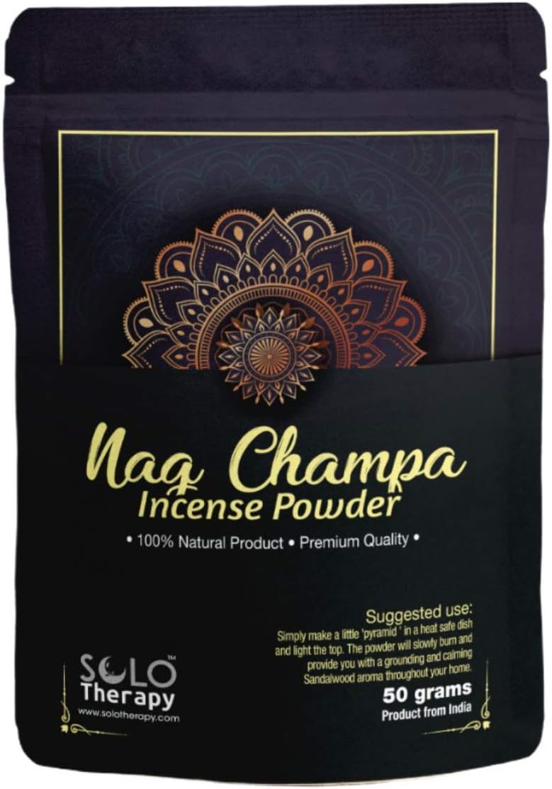 Solo Therapy Nag Champa Incense Powder 50g Premium Natural Incense