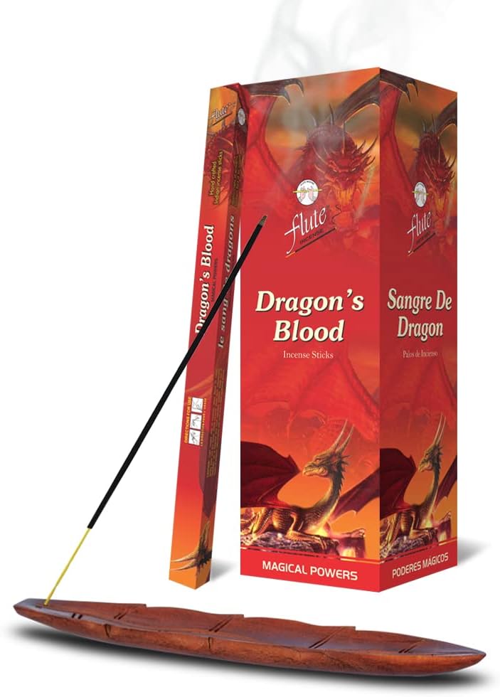Flute Dragons Blood Incense Sticks 9 Inch 8 Sticks Per Pack
