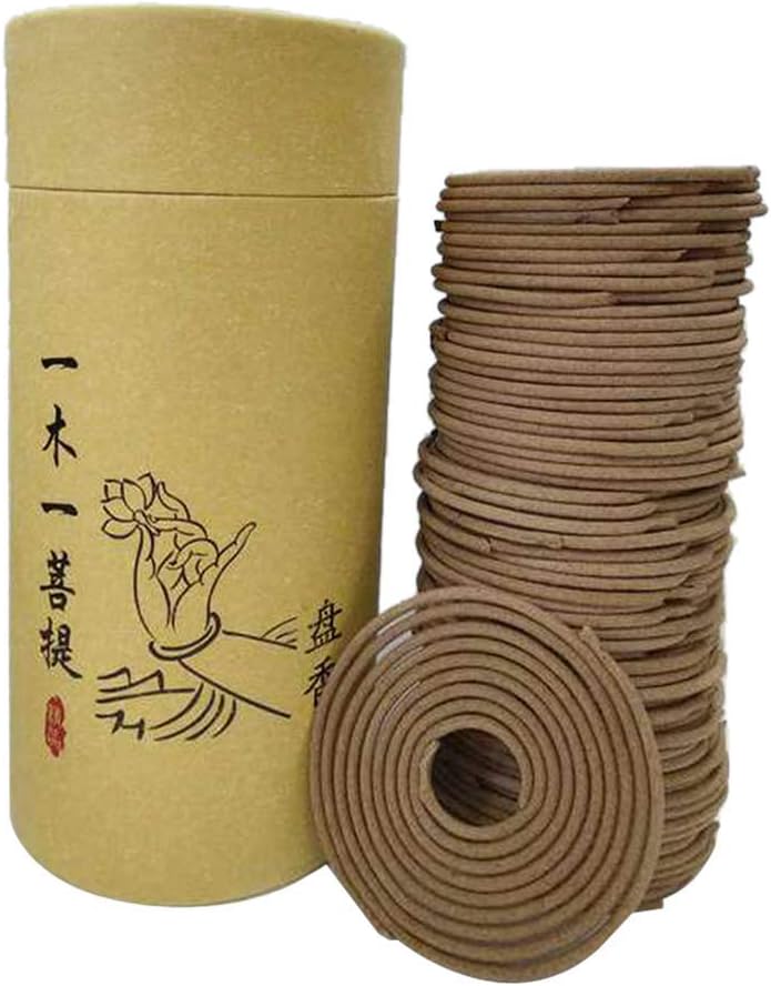 Taotenish 120pcs Spiral Incense Coils Sandalwood