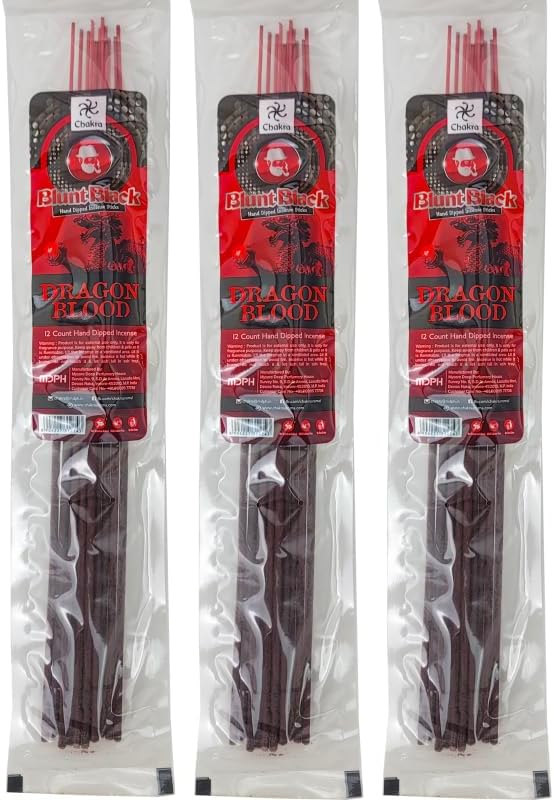 Blunt Black 105 Inch Hand Dipped Incense Sticks 3 Packs
