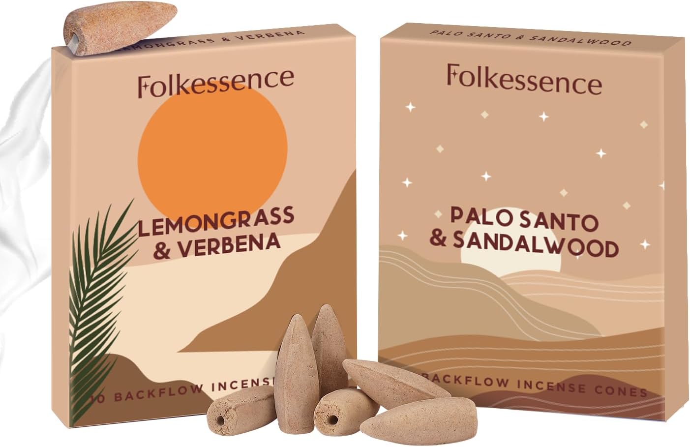 Folkulture Backflow Incense Cones Pack of 20