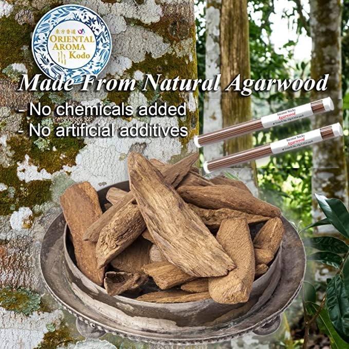 U-MATE Agarwood Incense Sticks 82in 2 Tubes Pack