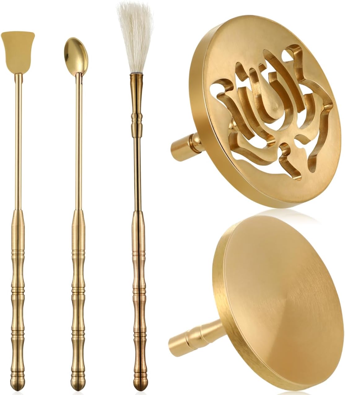 DOITOOL 5 Pcs Brass Incense Kit for Aromatherapy
