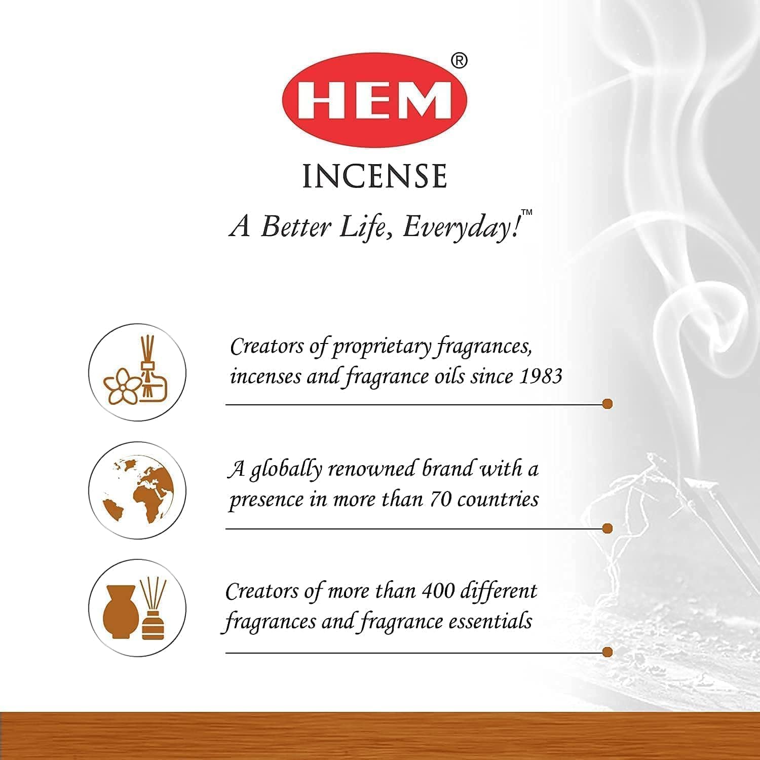 HEM Sandalwood Incense Sticks 100g - Premium Aromatic