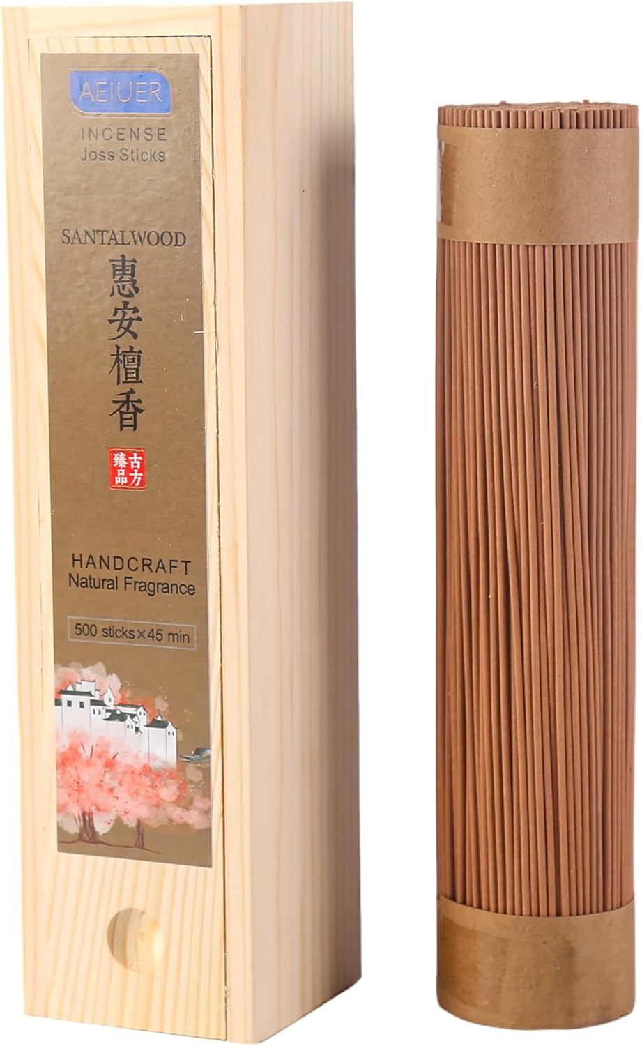 AEIUER Natural Premium Incense Sticks 8 Inch 500 Pieces