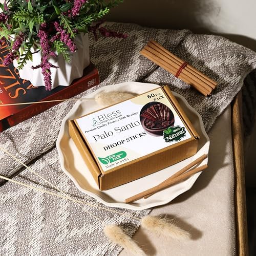 Bless International Palo Santo Incense Sticks 60 Count 45 Inches Natural Organic