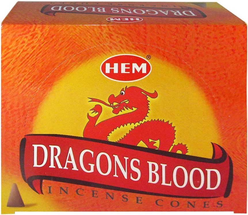 Dragons Blood Incense Cones and Burner Bundle
