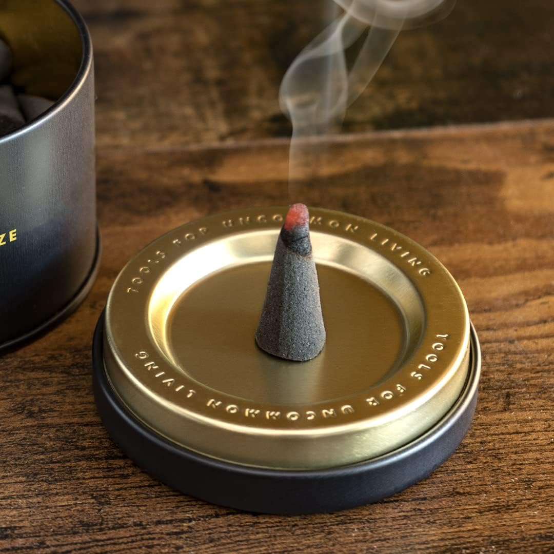 Iron And Glory Sandalwood Incense Cones with Burner