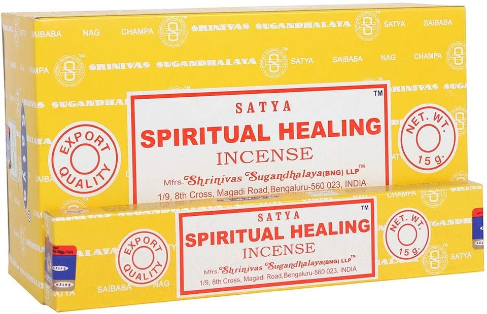 Satya Nag Champa Spiritual Healing Incense Sticks 12 Count
