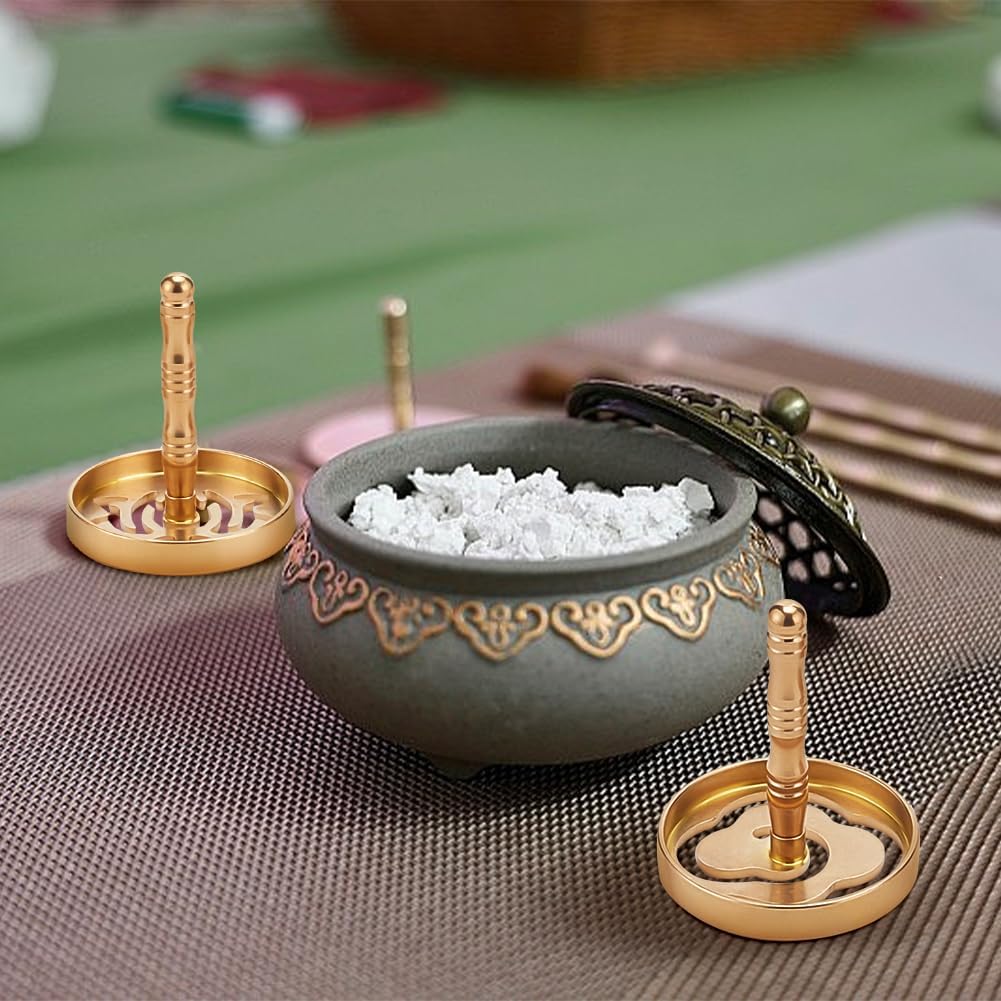 WEBEEDY 3 Pcs Brass Incense Pressing Tools