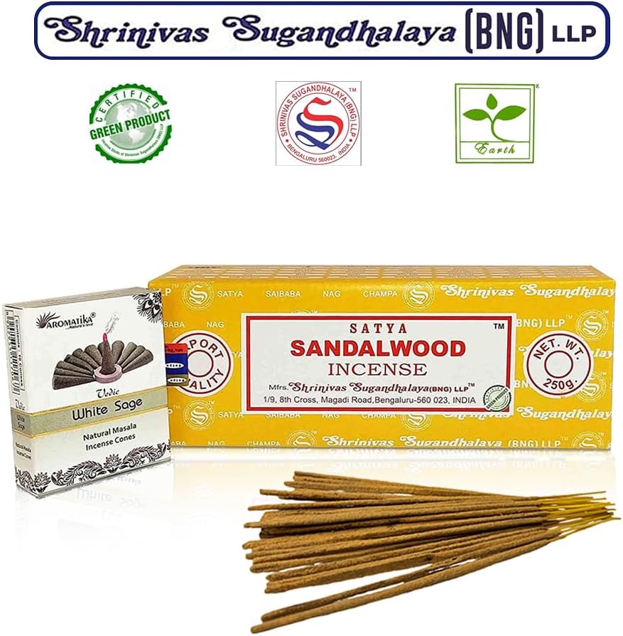ARO VATIKA Satya Sai Baba Sandalwood Incense Sticks 250g