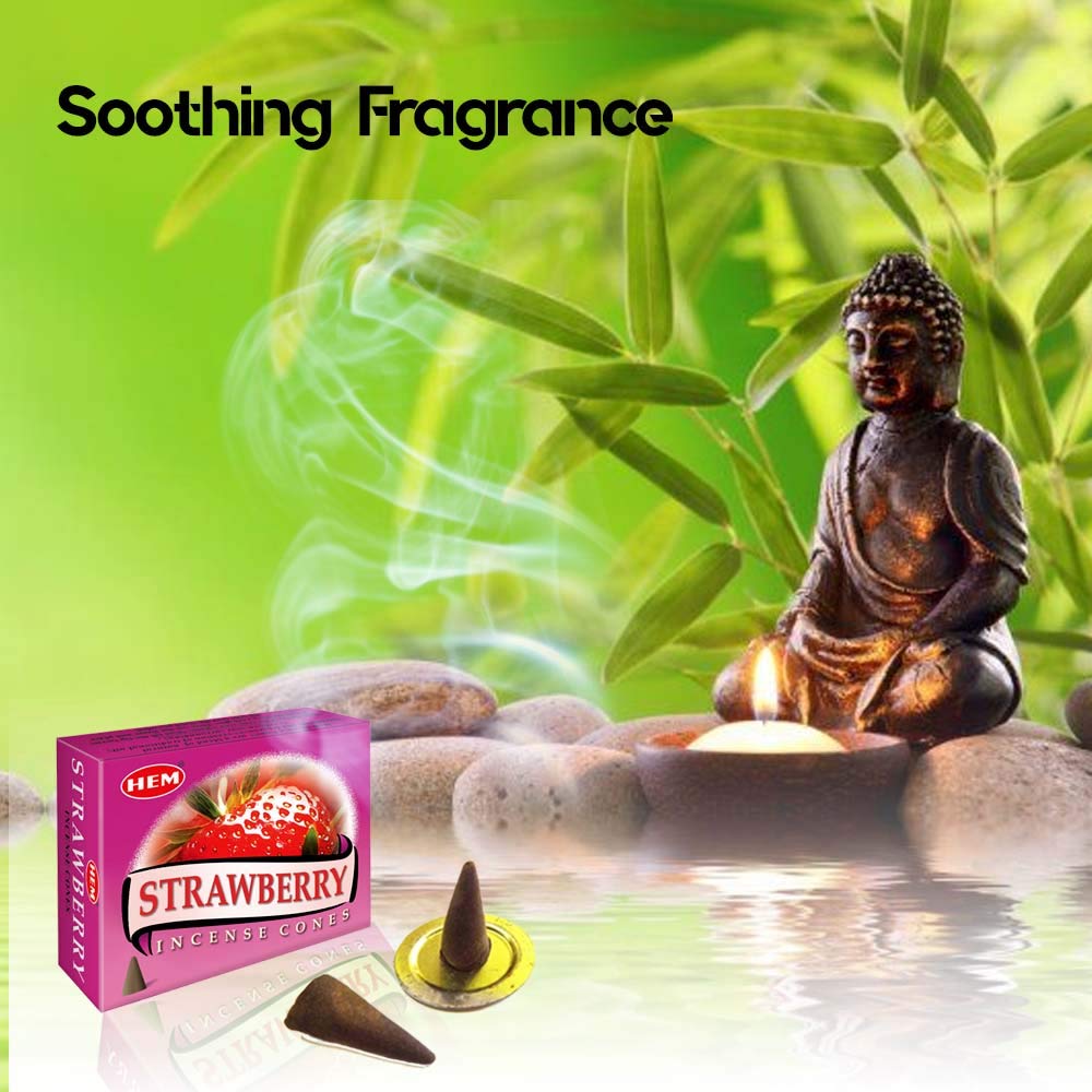 Strawberry Incense Case 12 Boxes 10 Cones Each