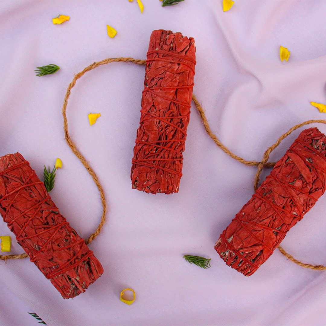 ESPOIR AMOUR Dragons Blood Sage Smudge Sticks - 3 for Protection Healing and Ritual