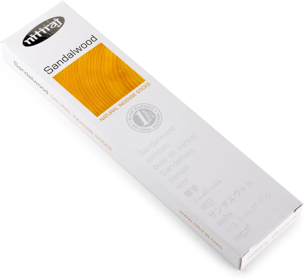 Nitiraj Premium Sandalwood Natural Incense Sticks 25 Grams 1