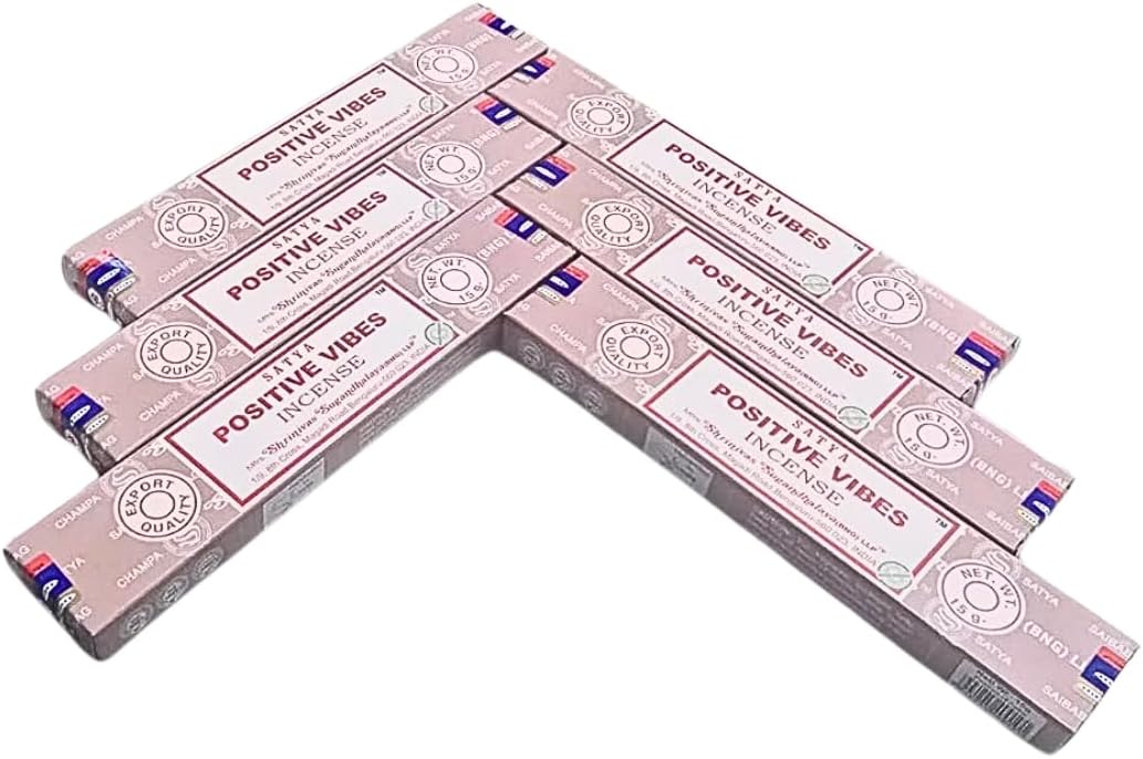 ANKCIENSE Incense Stick Holder with 6 Packs of Positive Vibes Incense