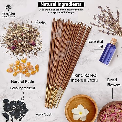 Premium Agar Oudh Incense Sticks with Holder - 135 Sticks 250 Grams