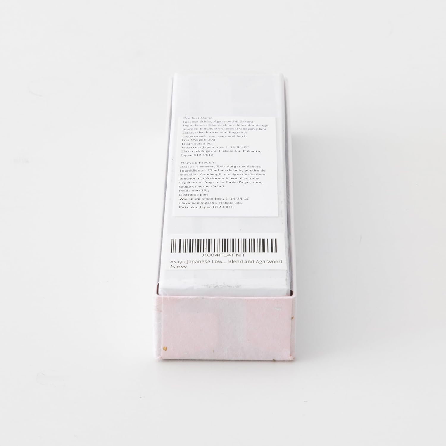 Asayu Japan Premium Incense Sticks Sakura and Agarwood Blend 20g Sampler for Meditation Yoga Relax