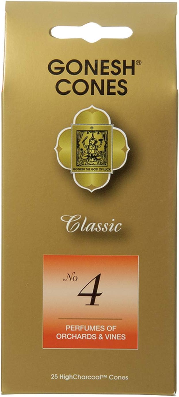 Gonesh Incense Cones No 4 25 Pack