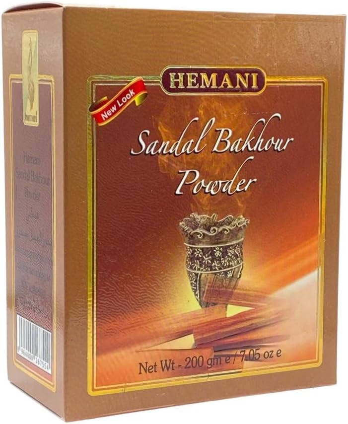 HEMANI Sandal Bakhour Powder - Natural Aromatherapy 200g