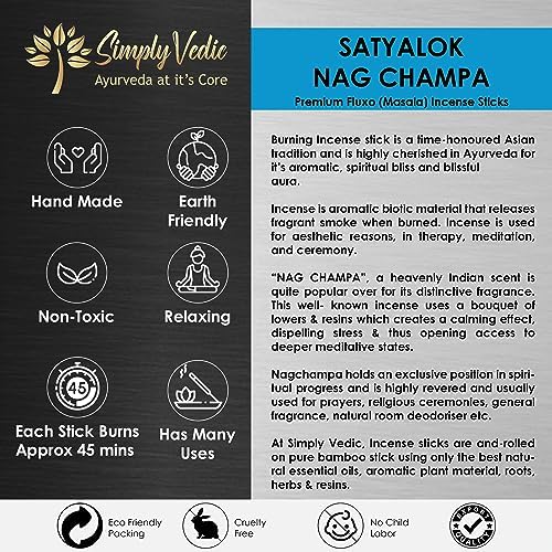 Simply Vedic Nag Champa Incense Sticks 250g with Holder 1