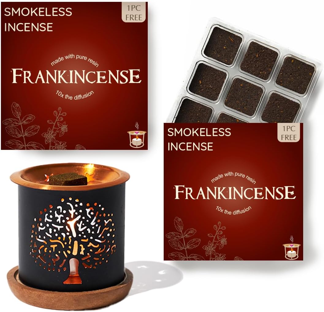 Aromafume Frankincense Incense Bricks Tree of Life Burner