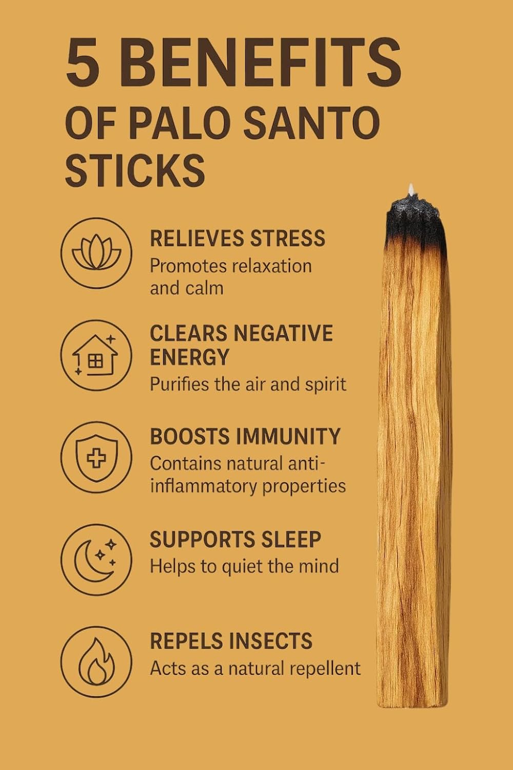 20 Sticks Premium Palo Santo Incense from Peru for Purifying and Meditating