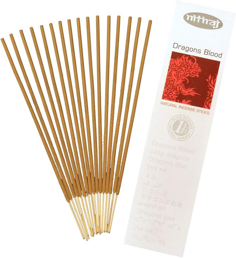 Nitiraj Platinum Natural Incense Sticks 1hr 2Pack Dragons Blood