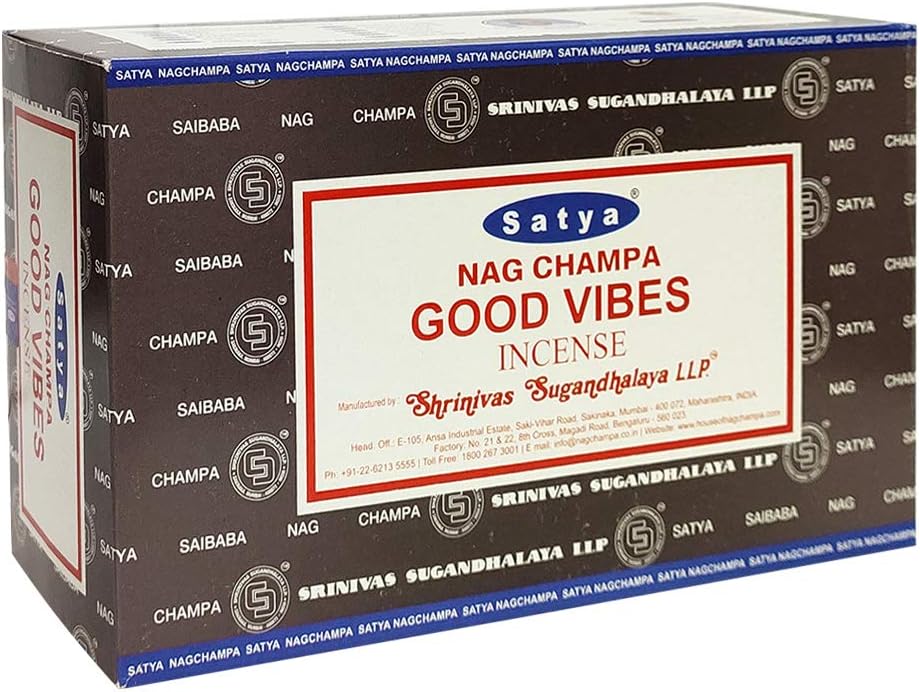 Good Vibes Incense Sticks and Holder Bundle