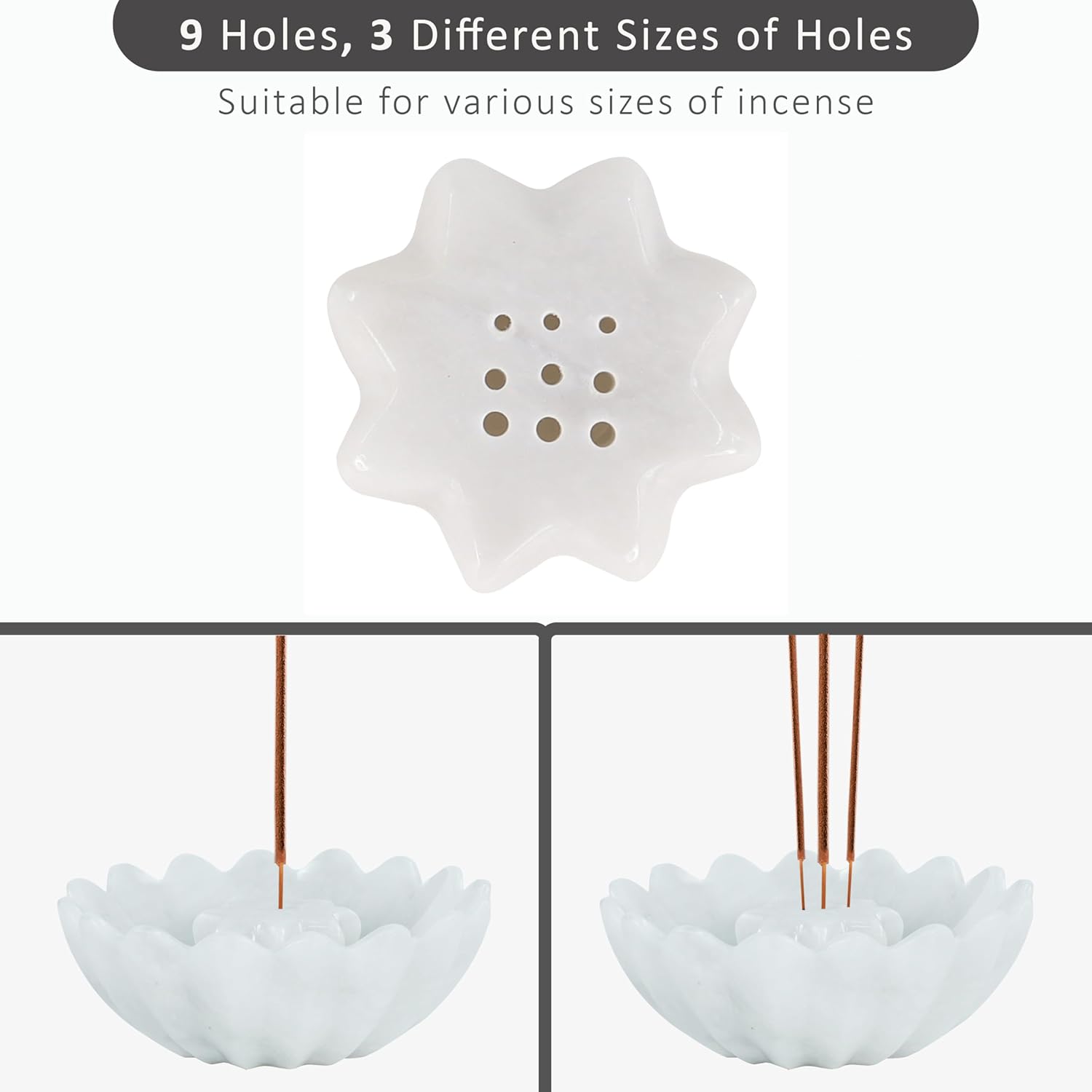 Radicaln Marble Incense Holder Set for Home Decor