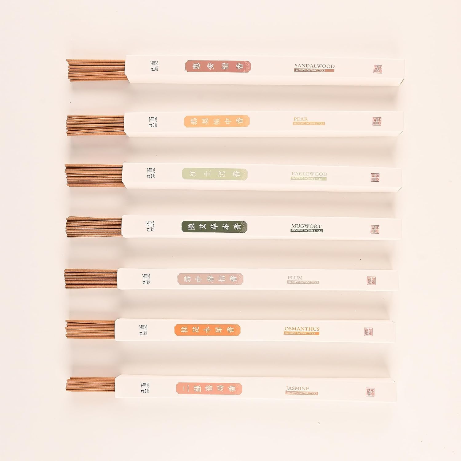 AEIUER Asian Joss Incense Sticks Set of 245
