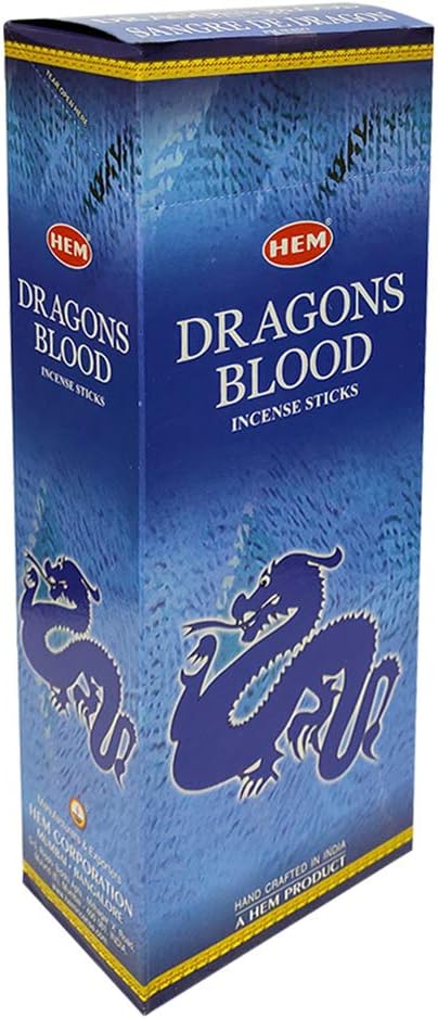 Dragons Blood Blue Incense Sticks and Holder Bundle